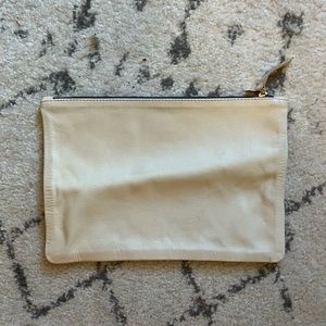 Clare V. White Flat Clutch